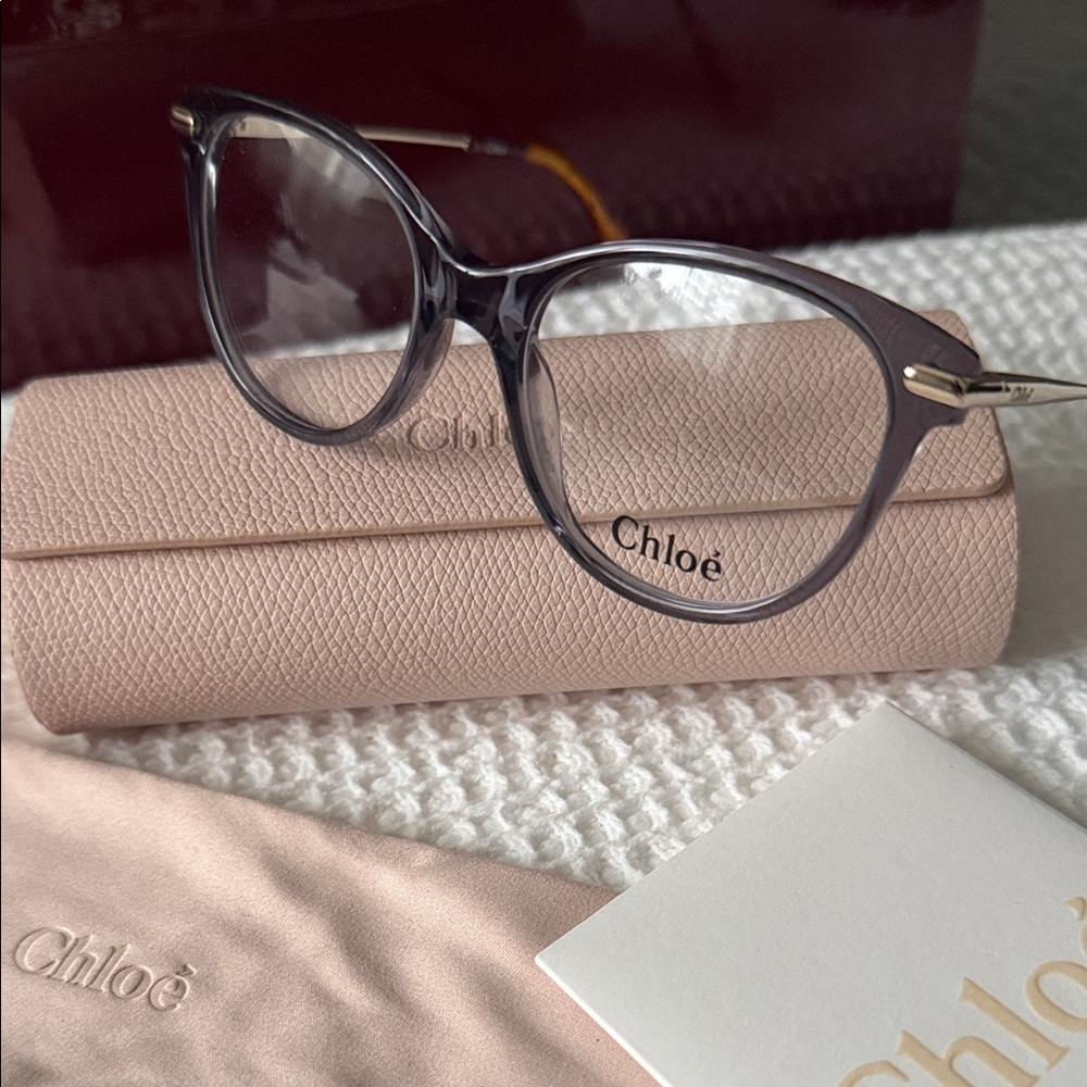 Chloe Women's Gray Eyeglasses